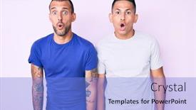  Presentation with gay - Audience pleasing presentation design consisting of young-gay-couple-of-two backdrop and a light blue colored foreground