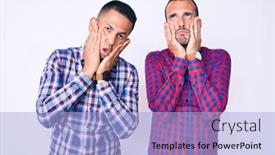  Presentation with sadness - Audience pleasing slide deck consisting of young-gay-couple-of-two backdrop and a light blue colored foreground