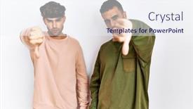  Presentation with gay - Presentation consisting of young-gay-couple-standing-over background and a  colored foreground