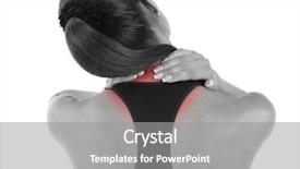  Presentation with shoulder pain - Slide deck enhanced with young girl and pain background and a gray colored foreground