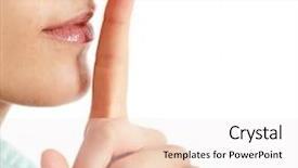  Presentation with girl power esami medie - Cool new theme with young girl asking for silence backdrop and a sky blue colored foreground