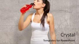  Presentation with underage drinking two teenagers having - PPT theme with young girl having isotonic drink background and a light gray colored foreground