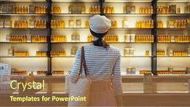  Presentation with paris france - Beautiful slide set featuring young-girl-in-a-beauty backdrop and a tawny brown colored foreground