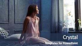  Presentation with silk - Colorful theme enhanced with young girl in a powder backdrop and a  colored foreground