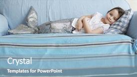  Presentation with mermaid - Colorful slide deck enhanced with young girl in mermaid backdrop and a light blue colored foreground