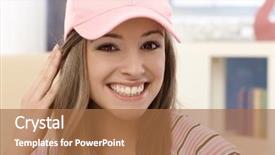  Presentation with close up baby girl knitted - Theme with murray river flag 3d rendering background and a light blue colored foreground