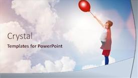  Presentation with superhero - Audience pleasing presentation design consisting of young-girl-in-superhero-costume backdrop and a sky blue colored foreground