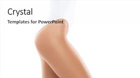  Presentation with nutrition and body - PPT layouts consisting of young girl in white swimsuit background and a white colored foreground