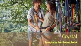  Presentation with activity - Theme with young-girl-is-excited background and a coral colored foreground