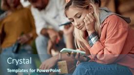  Presentation with friendship day - PPT layouts consisting of young-girl-is-using background and a  colored foreground