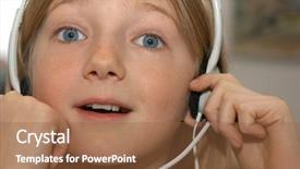  Presentation with language - Amazing PPT layouts having young girl learning foreigner language backdrop and a  colored foreground