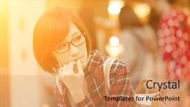  Presentation with taipei - Amazing presentation design having young girl of asian at mall in taipei taiwan backdrop and a coral colored foreground