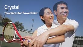  Presentation with coach - PPT theme enhanced with name is traditional thai food background and a gold colored foreground