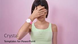  Presentation with sad girl - 