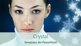  Presentation with blizzard - Cool new theme with young-girl-watching-the-cold backdrop and a  colored foreground