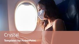  Presentation with face mask - Amazing theme having young-girl-wearing-face-mask backdrop and a coral colored foreground