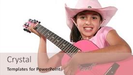  Presentation with cowboy hat - Beautiful slide set featuring  backdrop and a  colored foreground