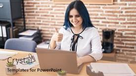  Presentation with blue video - 