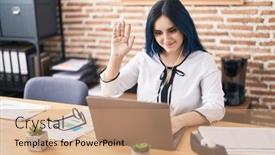  Presentation with blue video - 