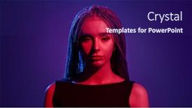  Presentation with multi - PPT theme enhanced with young-girl-with-dreadlocks-hairstyle background and a navy blue colored foreground