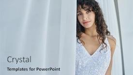  Presentation with white wedding - Presentation theme with young-gorgeous-woman-in-beautiful background and a  colored foreground