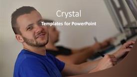  Presentation with graphic - Colorful PPT layouts enhanced with webmaster - young graphic designer working backdrop and a gray colored foreground