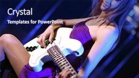  Presentation with instrument - Colorful slide deck enhanced with hairdresser towel shih tzu dog in barbershop isolated on white backdrop and a yellow colored foreground