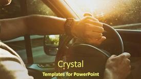  Presentation with car - Cool new slides with young-guy-looking backdrop and a tawny brown colored foreground