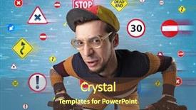  Presentation with labour code hr - Amazing presentation theme having young guy with stylish outlook backdrop and a tawny brown colored foreground