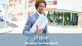  Presentation with architect - Cool new presentation with young-handsome-african-american-architect backdrop and a teal colored foreground