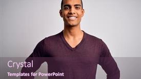  Presentation with cool - Theme featuring young-handsome-african-american-man background and a tawny brown colored foreground