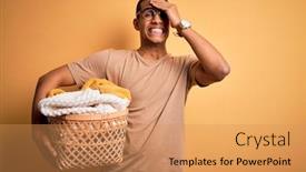  Presentation with shame - Presentation enhanced with young-handsome-african-american-man background and a coral colored foreground
