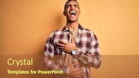  Presentation with handsome - Presentation enhanced with young-handsome-african-american-man background and a red colored foreground