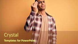  Presentation with italian american - Amazing presentation design having young-handsome-african-american-man backdrop and a red colored foreground