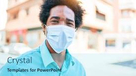  Presentation with african american presenter - Amazing presentation having young-handsome-african-american-man backdrop and a arctic colored foreground