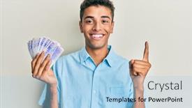  Presentation with swedish - Cool new presentation with young-handsome-african-american-man backdrop and a light blue colored foreground