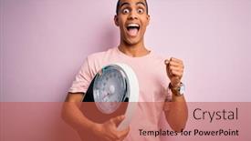  Presentation with proud american - Presentation theme having young-handsome-african-american-slim background and a red colored foreground