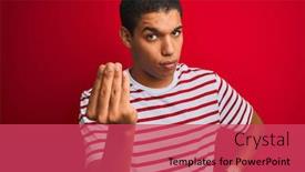  Presentation with arab - Slides enhanced with young-handsome-arab-man-wearing background and a red colored foreground