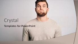  Presentation with air blue aircraft - Slides having young-handsome-blond-man background and a soft green colored foreground