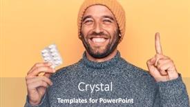  Presentation with beard - Amazing presentation having young-handsome-blond-man backdrop and a gray colored foreground