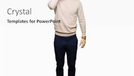  Presentation with face pain - Beautiful slide set featuring young handsome business man wearing glasses yawning tired covering half face eye and mouth with hand face hurts in pain backdrop and a white colored foreground