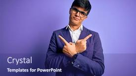  Presentation with purple business - Presentation theme featuring young-handsome-business-man-wearing background and a navy blue colored foreground