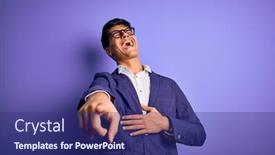  Presentation with purple business - Audience pleasing presentation design consisting of young-handsome-business-man-wearing backdrop and a navy blue colored foreground