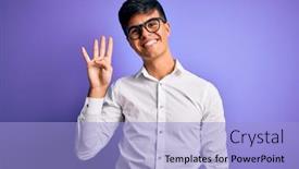  Presentation with purple business - Cool new PPT layouts with young-handsome-business-man-wearing backdrop and a light blue colored foreground