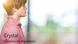  Presentation with simple business - Amazing PPT layouts having young handsome business man backdrop and a  colored foreground