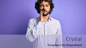  Presentation with purple business - Audience pleasing slide deck consisting of young-handsome-business-man backdrop and a light blue colored foreground