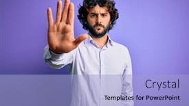  Presentation with purple business - PPT layouts featuring young-handsome-business-man background and a light blue colored foreground