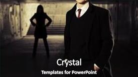  Presentation with tunnel - Amazing PPT theme having young handsome business man in underground tunnel backdrop and a black colored foreground