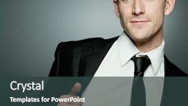  Presentation with black - Beautiful slides featuring young handsome businessman in black backdrop and a  colored foreground