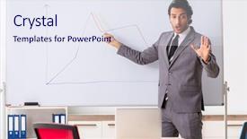  Presentation with whiteboard kids - Presentation with young handsome businessman in front background and a  colored foreground